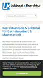 Mobile Screenshot of lektorat-korrektur.de